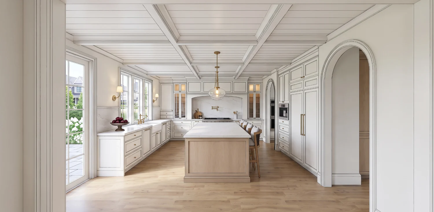 Gina project — architectural kitchen visualization